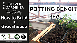 Greenhouse potting bench