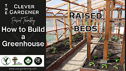 Greenhouse garden raised beds