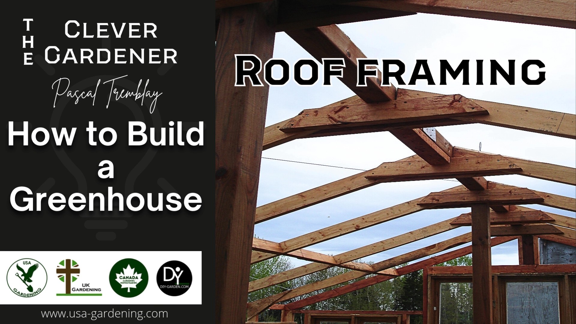 Greenhouse roof framing