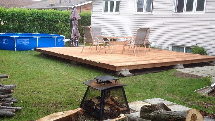 Floating deck