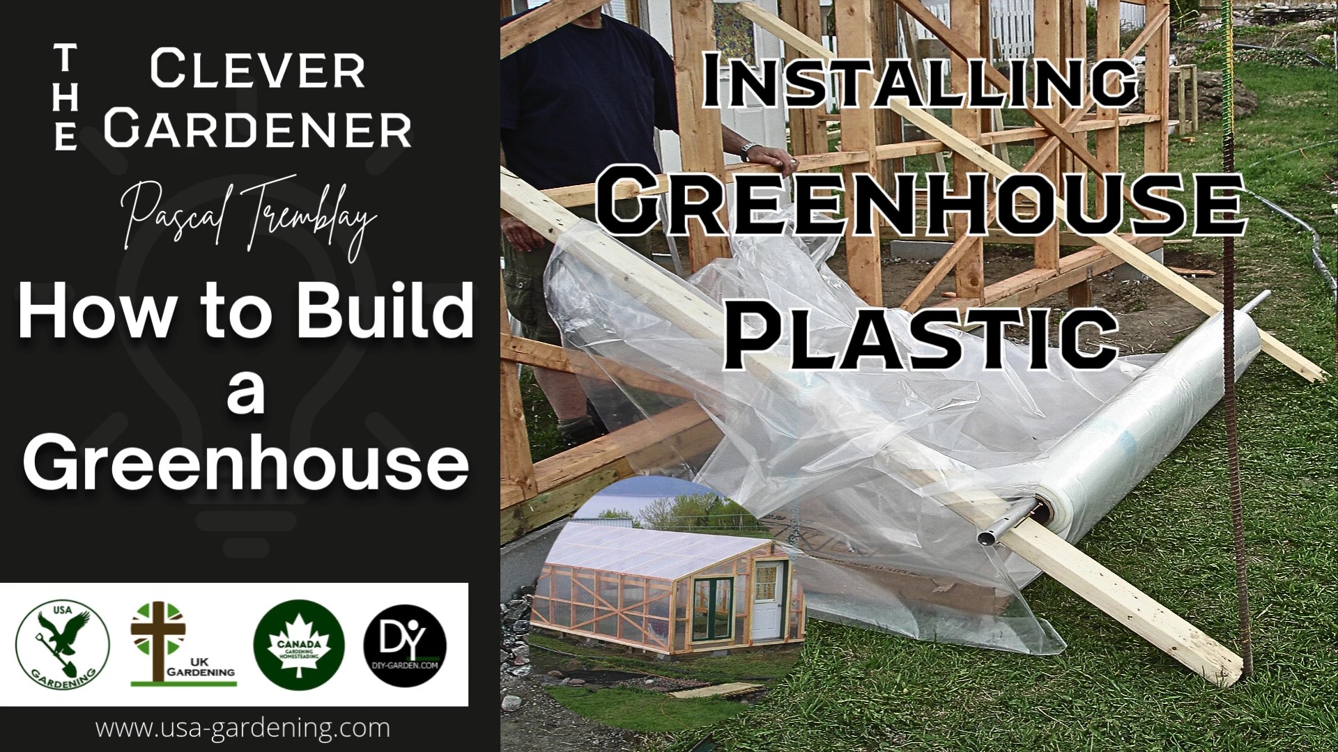 Installing greenhouse plastic