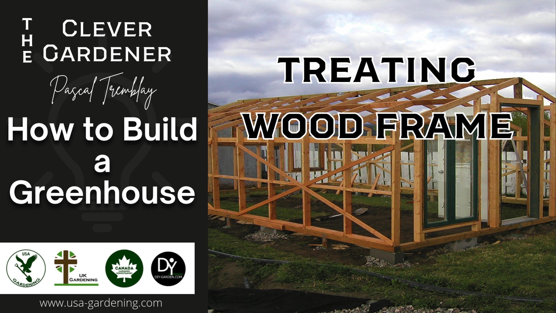 Protect wood frame of a greenhouse