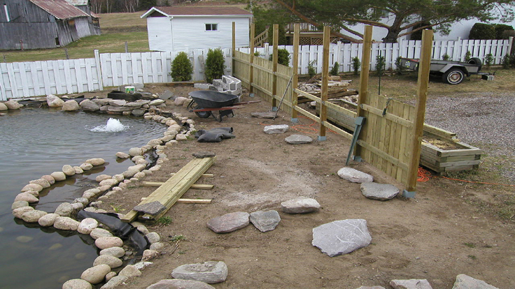 Building a backyard wood fence